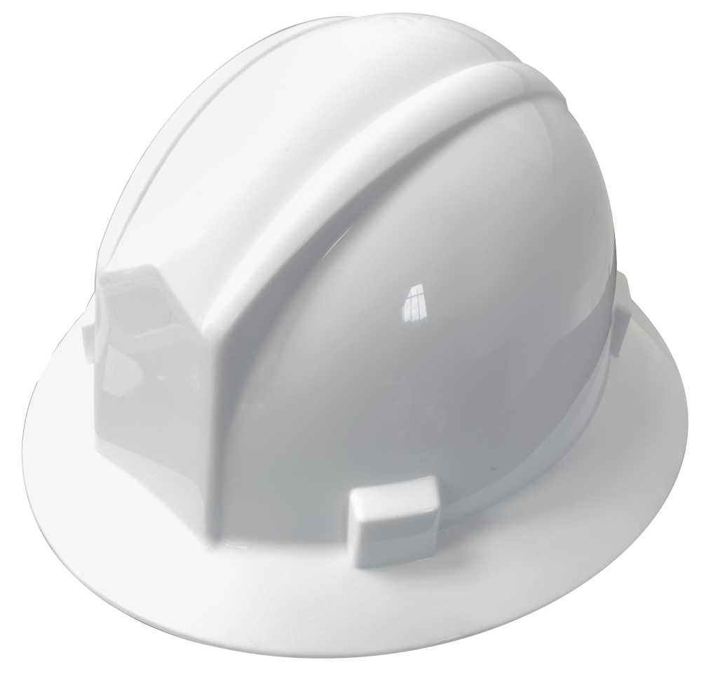Download White Full Brim Hard Hat w/Ratchet - Sur-Pro